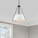 Brewster 3 Light 22 inch Black Pendant Ceiling Light