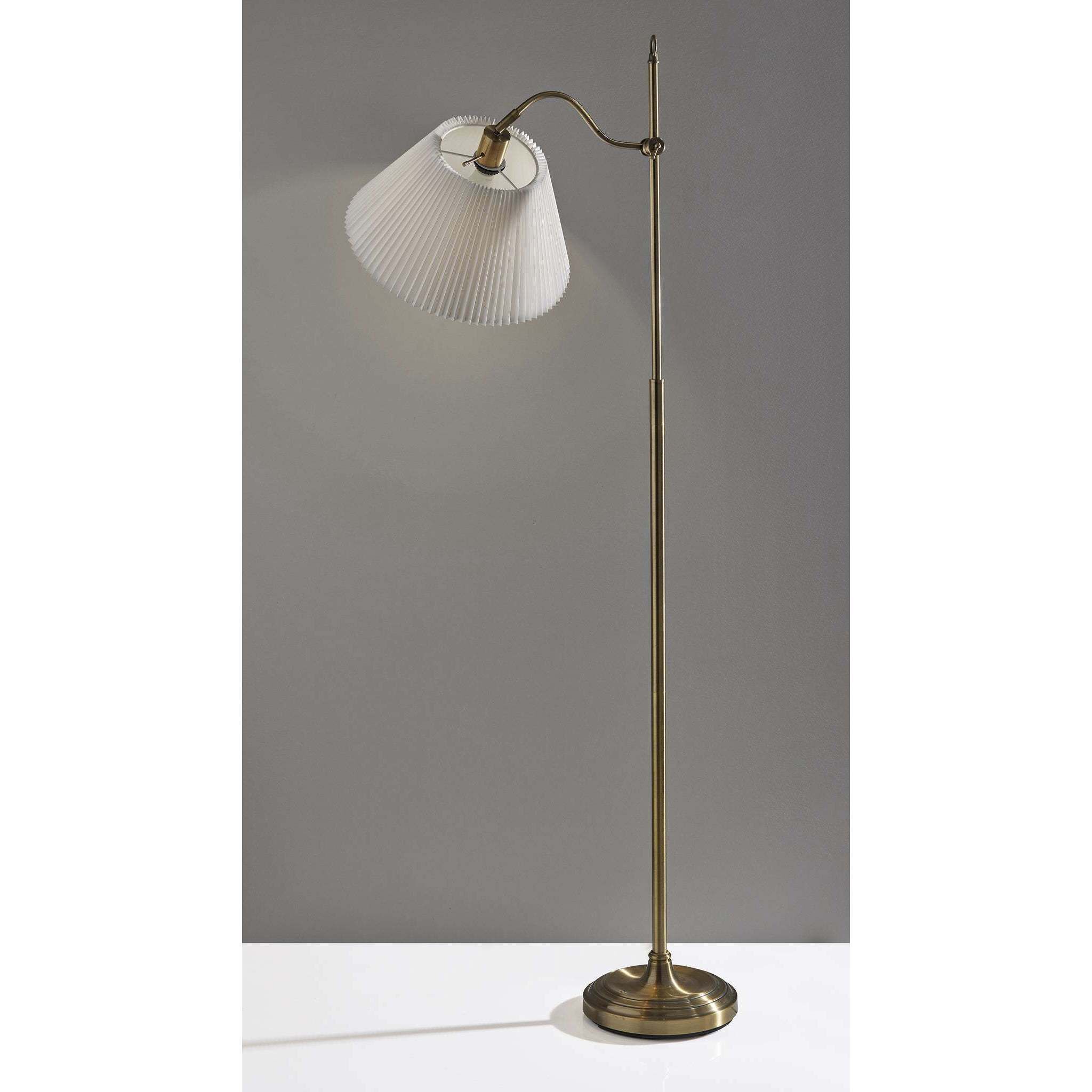 Derby 64.75 inch 150.00 watt Antique Brass Floor Lamp Portable Light