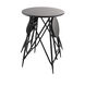 Anita 32.3 X 24 inch Black Side Table