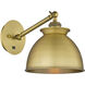 Adirondack 1 Light 8.13 inch Brushed Brass Sconce Wall Light