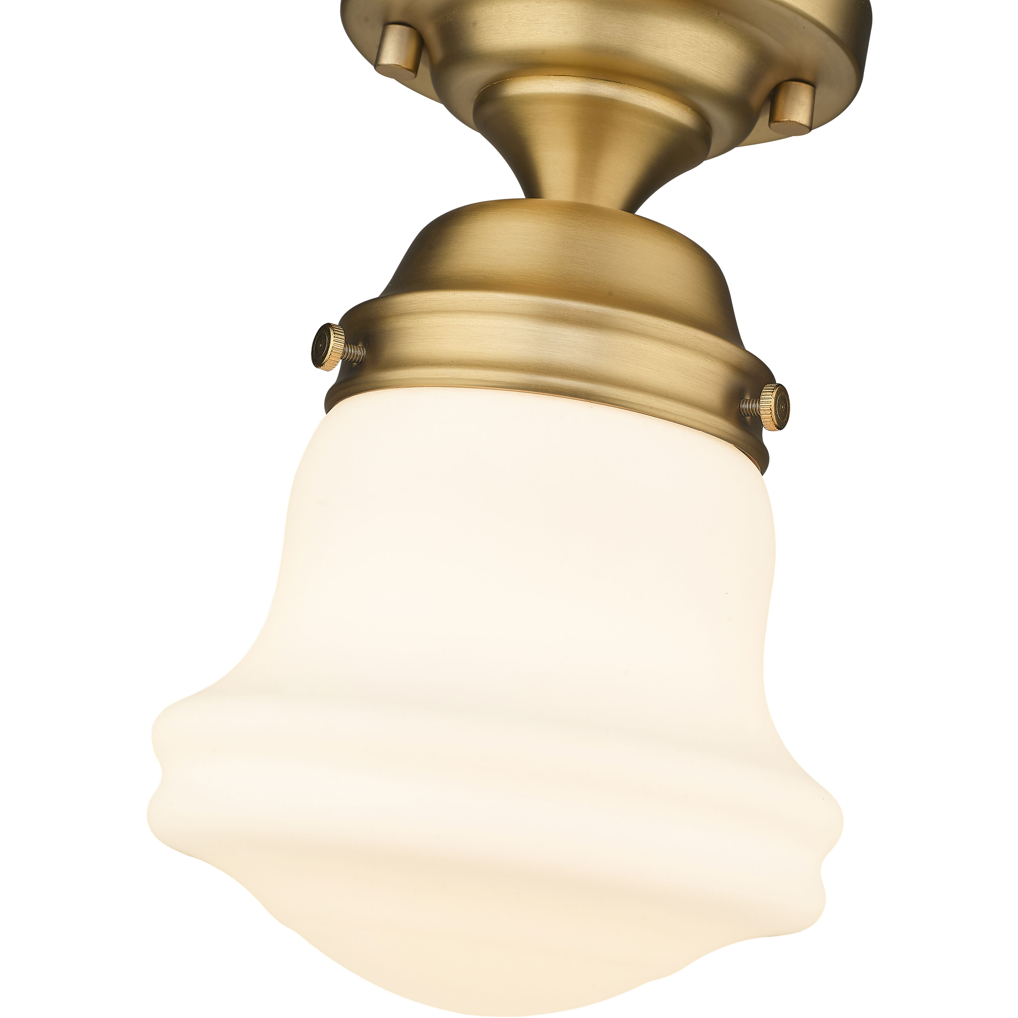 Vaughn 1 Light 6 inch Heritage Brass Flush Mount Ceiling Light