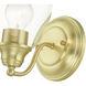 Montgomery 1 Light 5 inch Satin Brass Vanity Sconce Wall Light