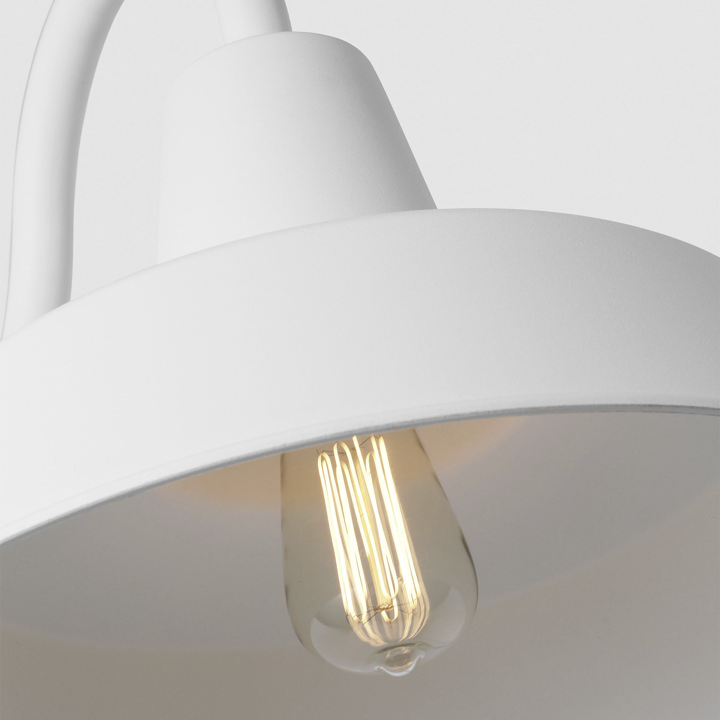 Sean Lavin Barn Light 1 Light 15 inch Outdoor Textured White Outdoor Wall Lantern