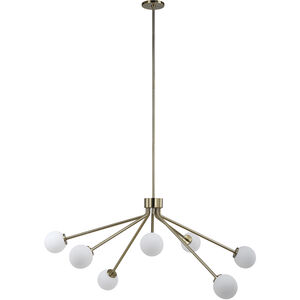 Mundo 7 Light 46 inch Champagne Chandelier Ceiling Light