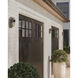 Maritime 1 Light 8.5 inch Antique Silver/Clear Outdoor Wall Sconce