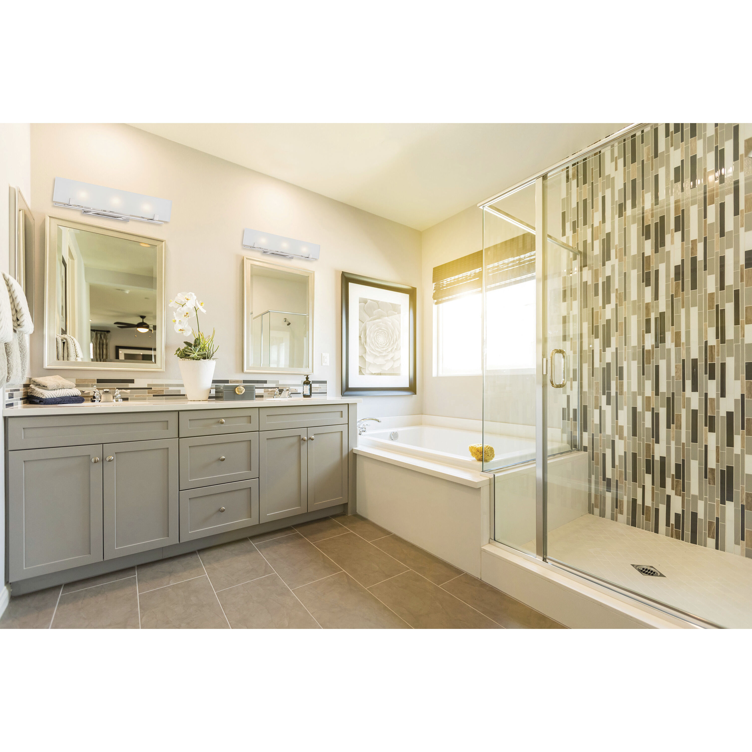 Lynne 3 Light 24 inch Polished Nickel Vanity Light Wall Light