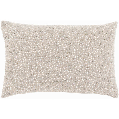 Eliza 19 X 13 inch Light Gray and White Pillow Cover