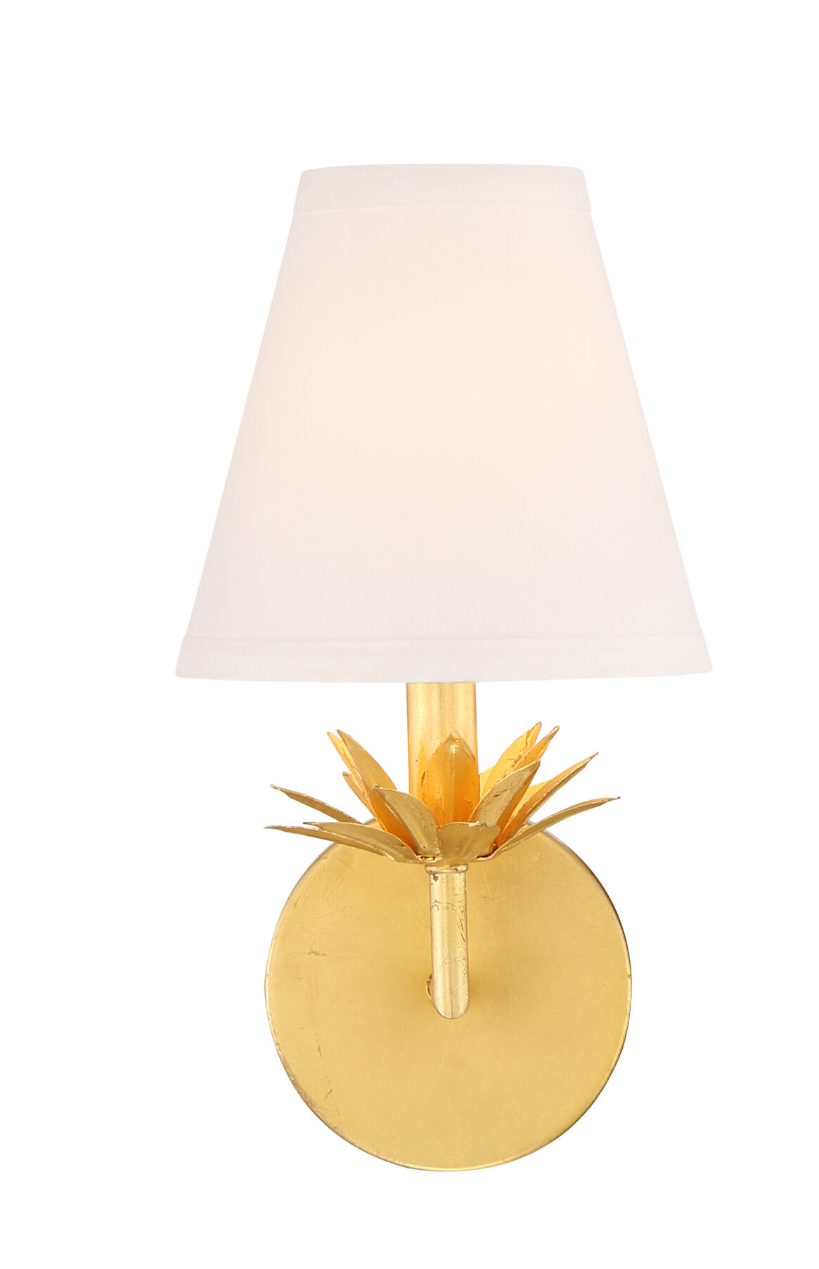 Vintage 1 Light 6 inch True Gold Wall Sconce Wall Light