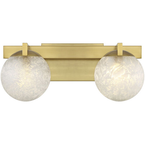 Darien 2 Light 17 inch Warm Brass Bathroom Vanity Light Wall Light