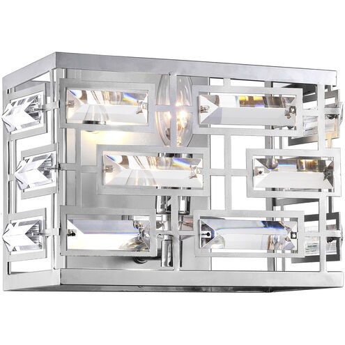 Petia 1 Light 9 inch Chrome Vanity Light Wall Light