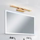 Valira LED 35.5 inch Brass Vanity Light Wall Light