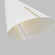 Kelly by Kelly Wearstler Cambre 1 Light 4.25 inch Matte White and Burnished Brass Pendant Ceiling Light in Matte White / Burnished Brass