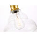 Gil 1 Light 8.5 inch Brass Pendant Ceiling Light