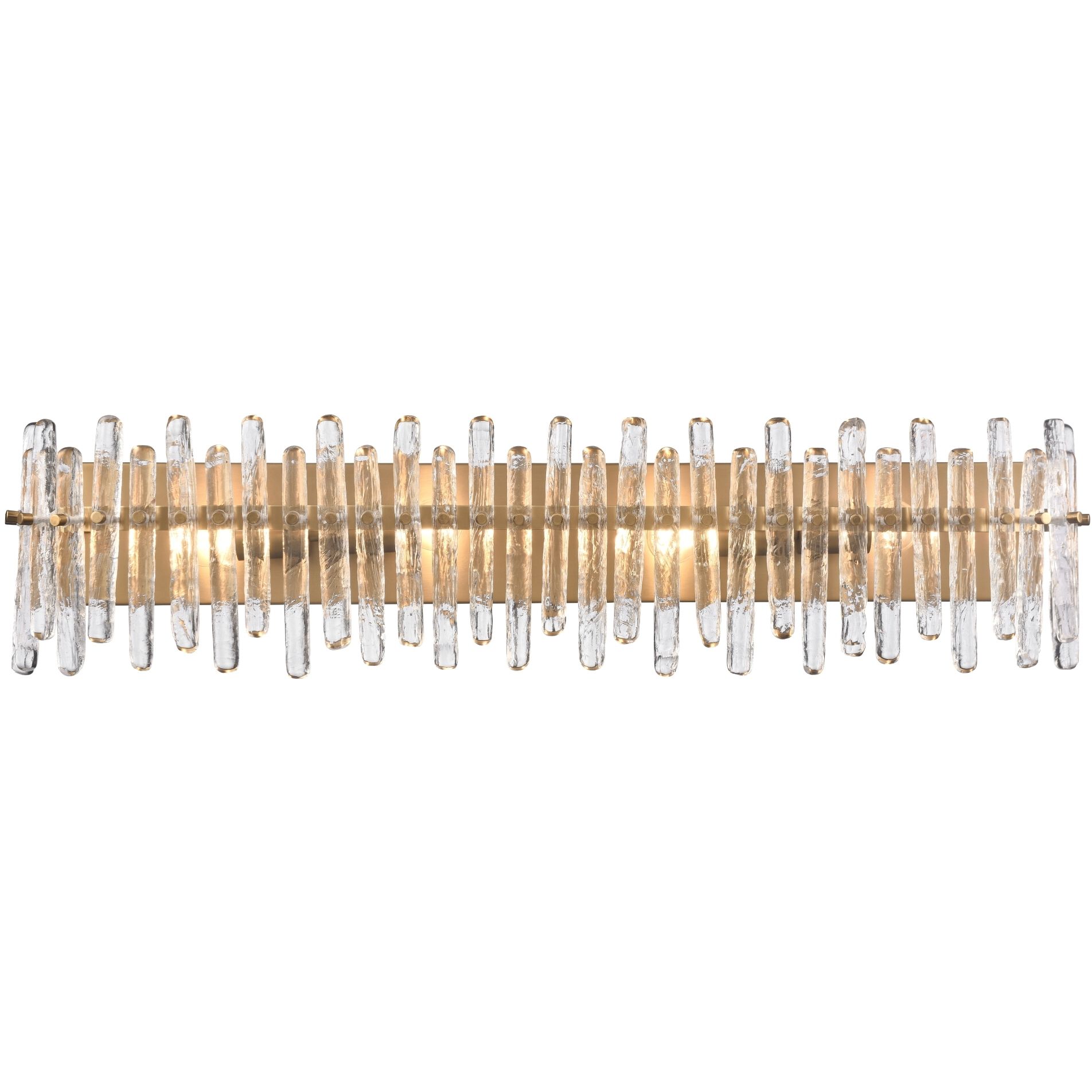 Icicles 4 Light 36 inch Satin Brass Bath Vanity Wall Light