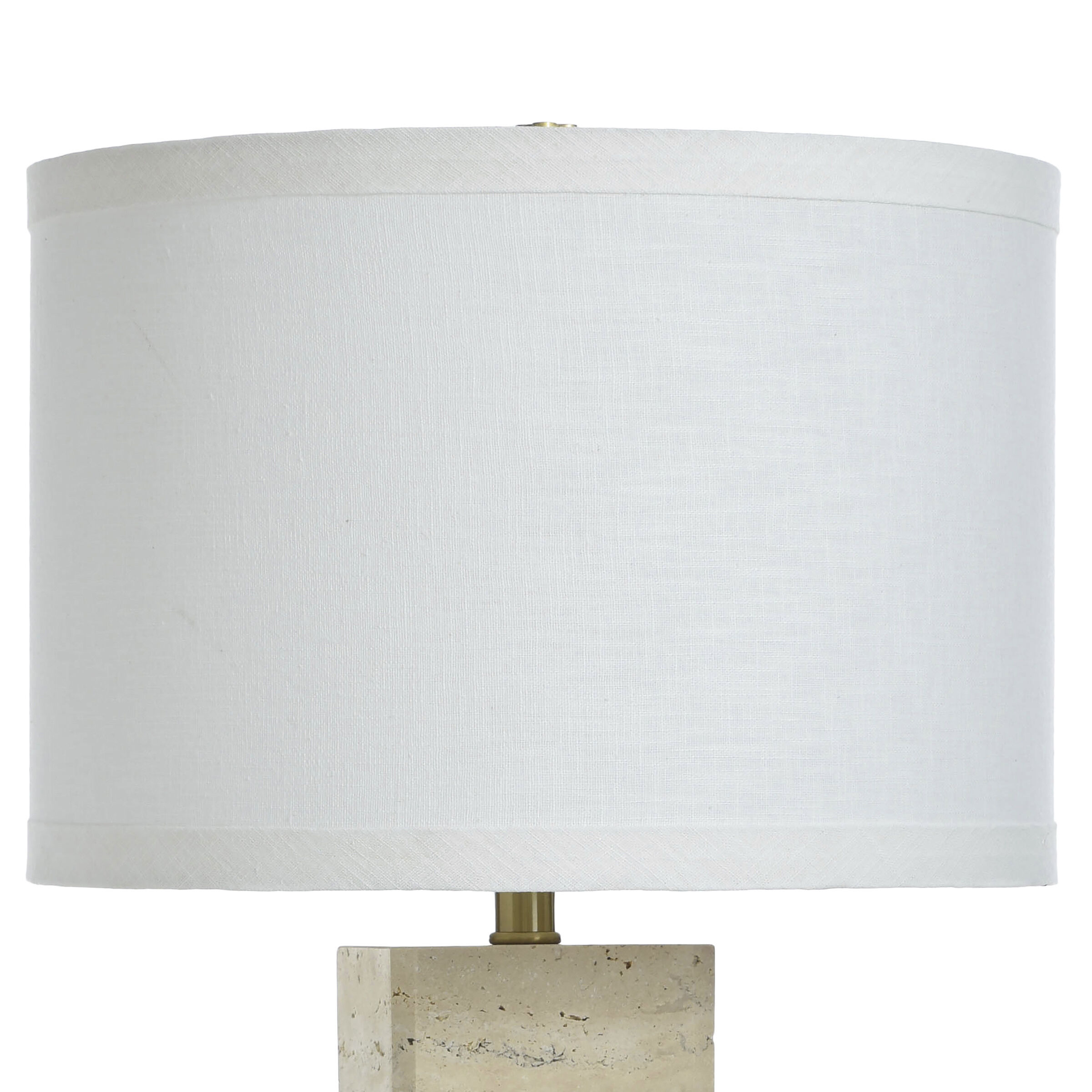 Augustus 30 inch 150 watt Travertine Beige Table Lamp Portable Light