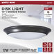 Brentwood Integrated LED Bronze LED Disk
