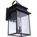 Crossbend 3 Light 24 inch Dark Bronze Gilded Outdoor Wall Lantern