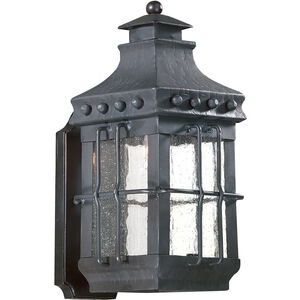 Dover 1 Light 15.25 inch Textured Black Outdoor Wall Sconce