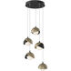 Brooklyn 5 Light 16 inch Black and Soft Gold Pendant Ceiling Light in Black/Soft Gold