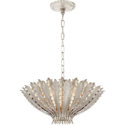 AERIN Hampton 3 Light 19.5 inch Burnished Silver Leaf Chandelier Ceiling Light, Medium