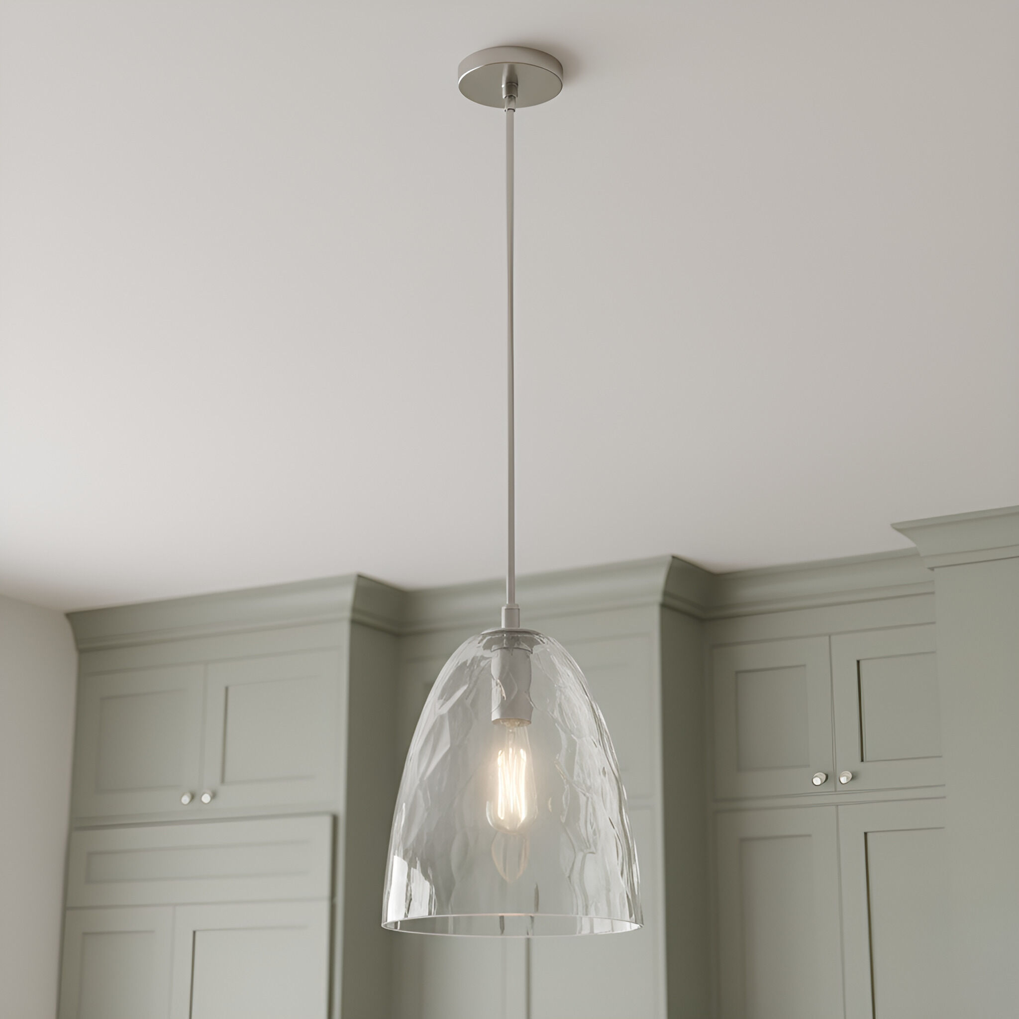 Whitmore 1 Light 10 inch Brushed Nickel Mini Pendant Ceiling Light