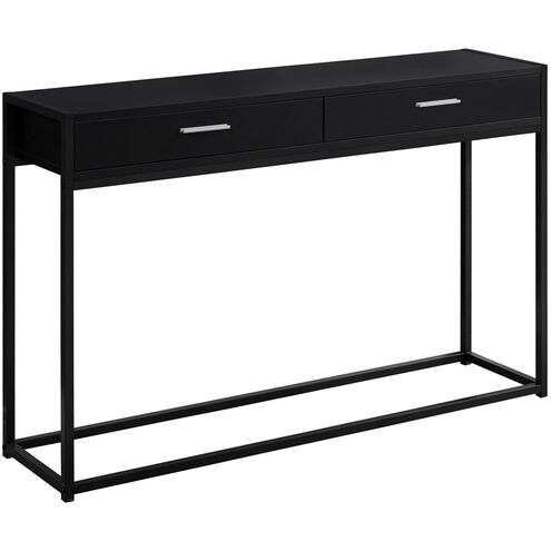 Halfmoon 48 X 12 inch Black Accent Table or Console Table