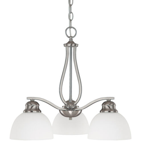 Peckham 3 Light 21 inch Brushed Nickel Chandelier Ceiling Light