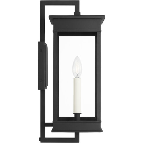 C&M by Chapman & Myers Cupertino 1 Light 19.13 inch Textured Black Outdoor Wall Lantern