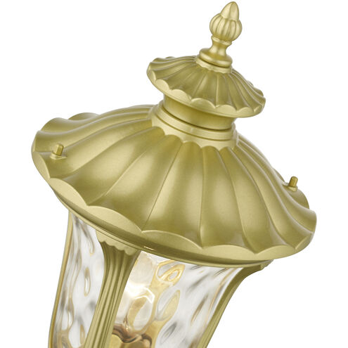 Oxford 1 Light 19 inch Soft Gold Outdoor Post Top Lantern, Medium