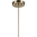 Riven LED Champagne Bronze Chandelier Ceiling Light