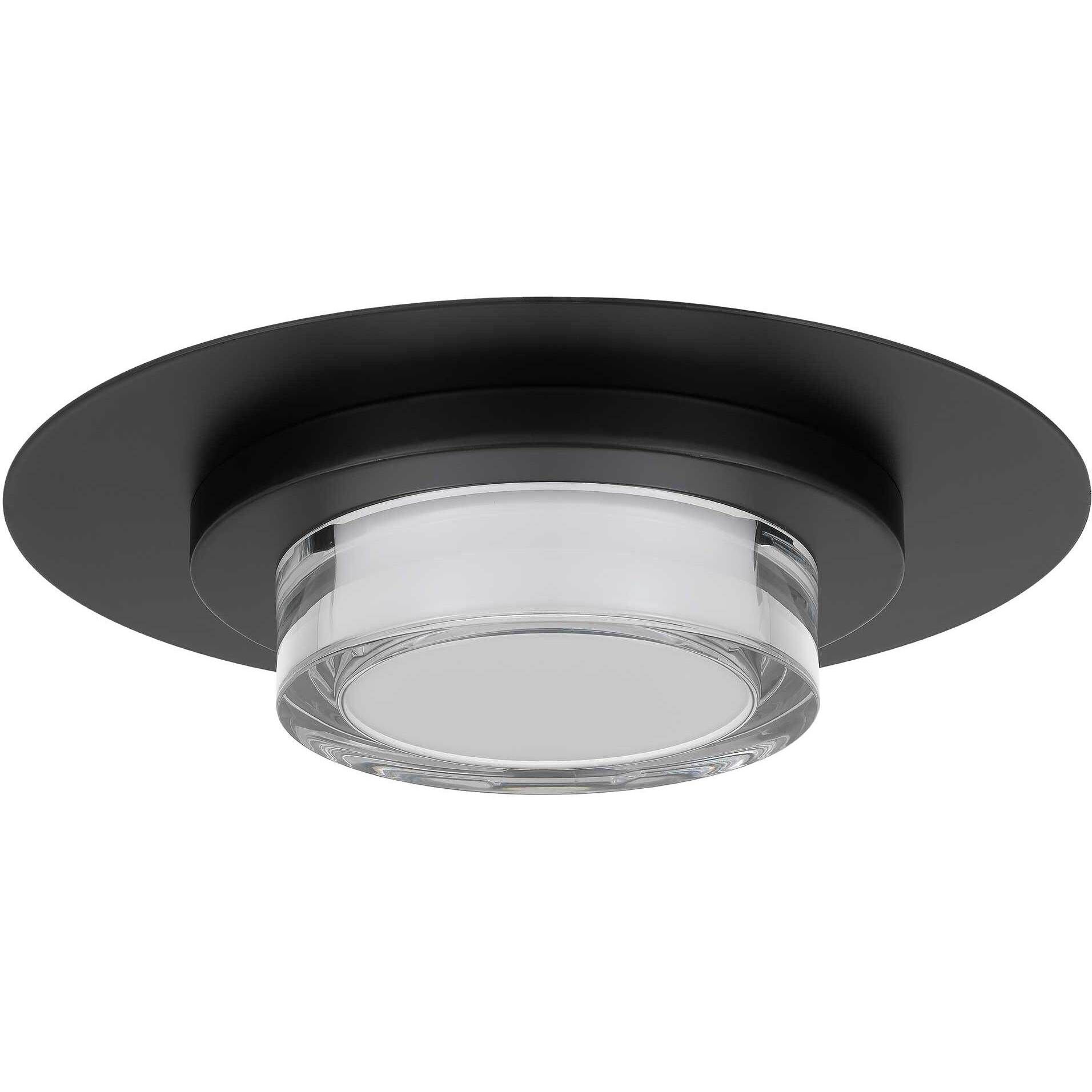 Plate LED 12 inch Sand Black Outdoor Flush Mount