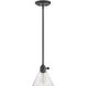 Arti 1 Light 7.5 inch Black Indoor Pendant Ceiling Light in Clear