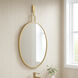Stopwatch 33.25 X 22.25 inch Gold Powder Room Wall Mirror, Varaluz Casa