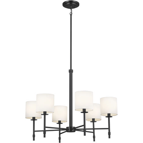 Ali 6 Light 28 inch Black Chandelier Ceiling Light