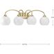 Carisa 4 Light 33 inch Vintage Gold Bath Vanity Wall Light