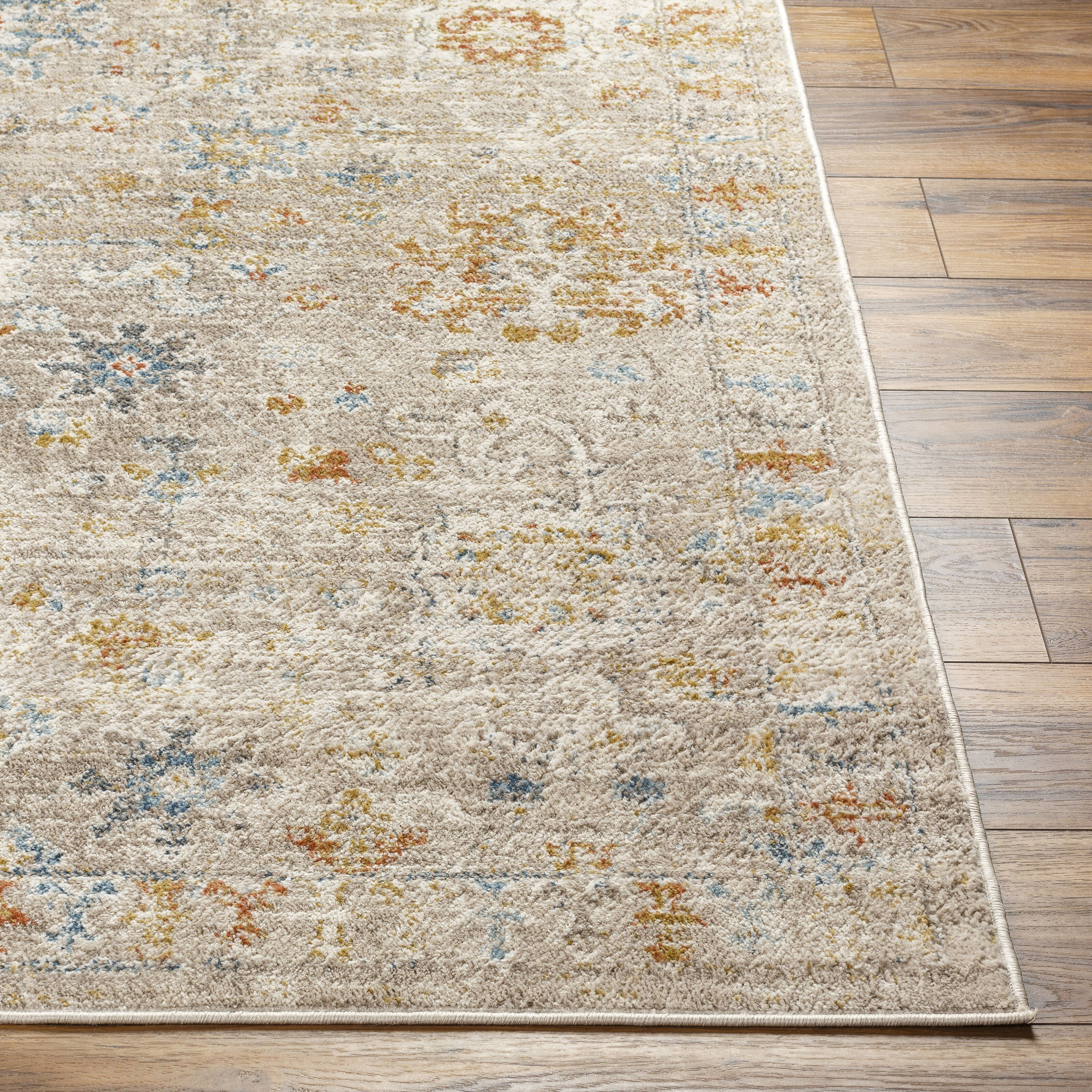 Pertek 87 X 31 inch Gray Rug, Runner