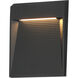 Steps LED 9.5 inch Black Outdoor Wall Mount