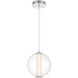 Atomo LED 8.75 inch Chrome Pendant Ceiling Light