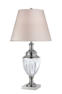 Sasilvia 32 inch 25.00 watt Clear Table Lamp Portable Light