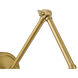 Regent 1 Light 7.5 inch Rubbed Brass Wall Sconce Wall Light