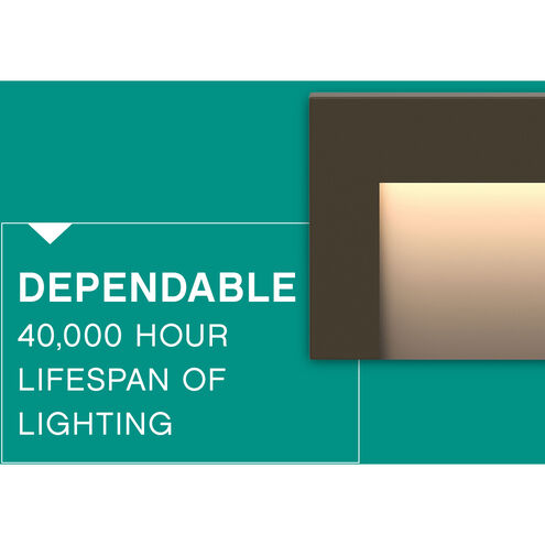 Taper 12v 1.90 watt Bronze Landscape Deck Sconce, Horizontal