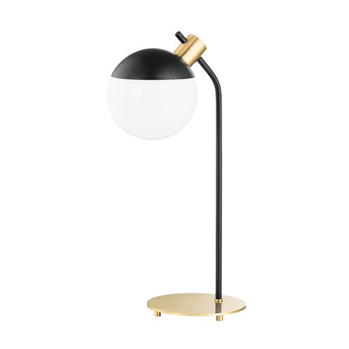 Miranda 21 inch 4.00 watt Aged Brass/Soft Black Table Lamp Portable Light in Aged Brass and Soft Black