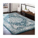 Orien 35 X 24 inch Teal/Pale Blue/Dark Blue/Camel/White/Light Gray Rugs, Rectangle