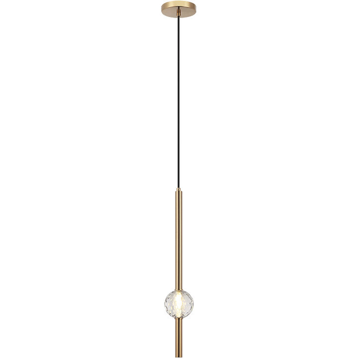 Windchimer LED 3.88 inch Aged Gold Brass Pendant Ceiling Light