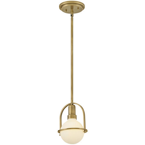 Somerset 1 Light 6.25 inch Heritage Brass Convertible Semi-Flush Mount Ceiling Light
