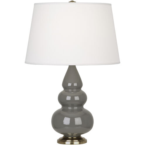 Small Triple Gourd 24.38 inch 150.00 watt Ash Accent Lamp Portable Light in Antique Brass
