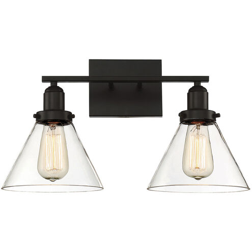 Drake 2 Light 17.75 inch English Bronze Bathroom Vanity Light Wall Light, Essentials