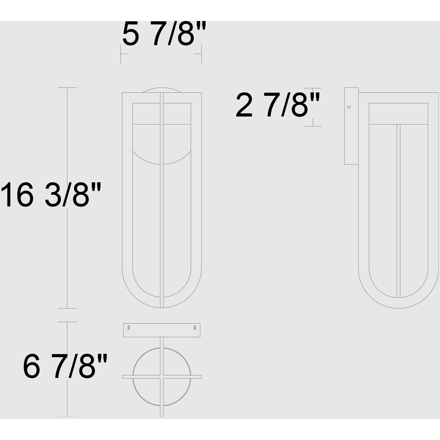 Furo LED 16.38 inch Dark Bronze Outdoor Wall Sconce
