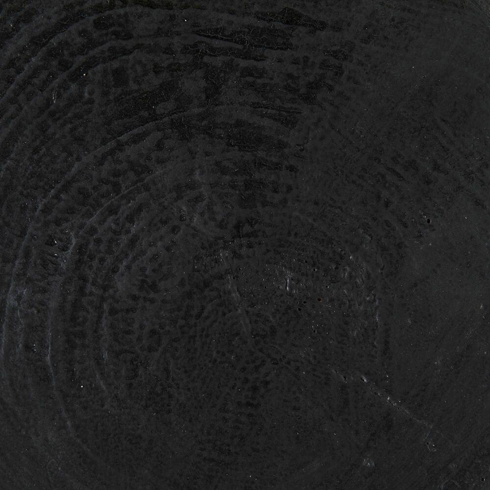 Samson 24 inch Black Burnt Fiber Cement Stool/Side Table