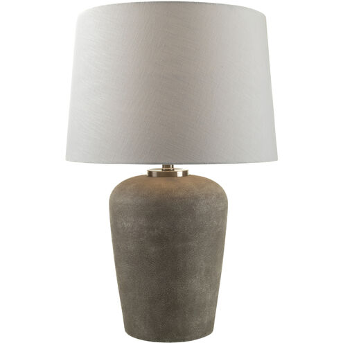 Antoine 27 inch 100 watt Light Gray Accent Table Lamp Portable Light